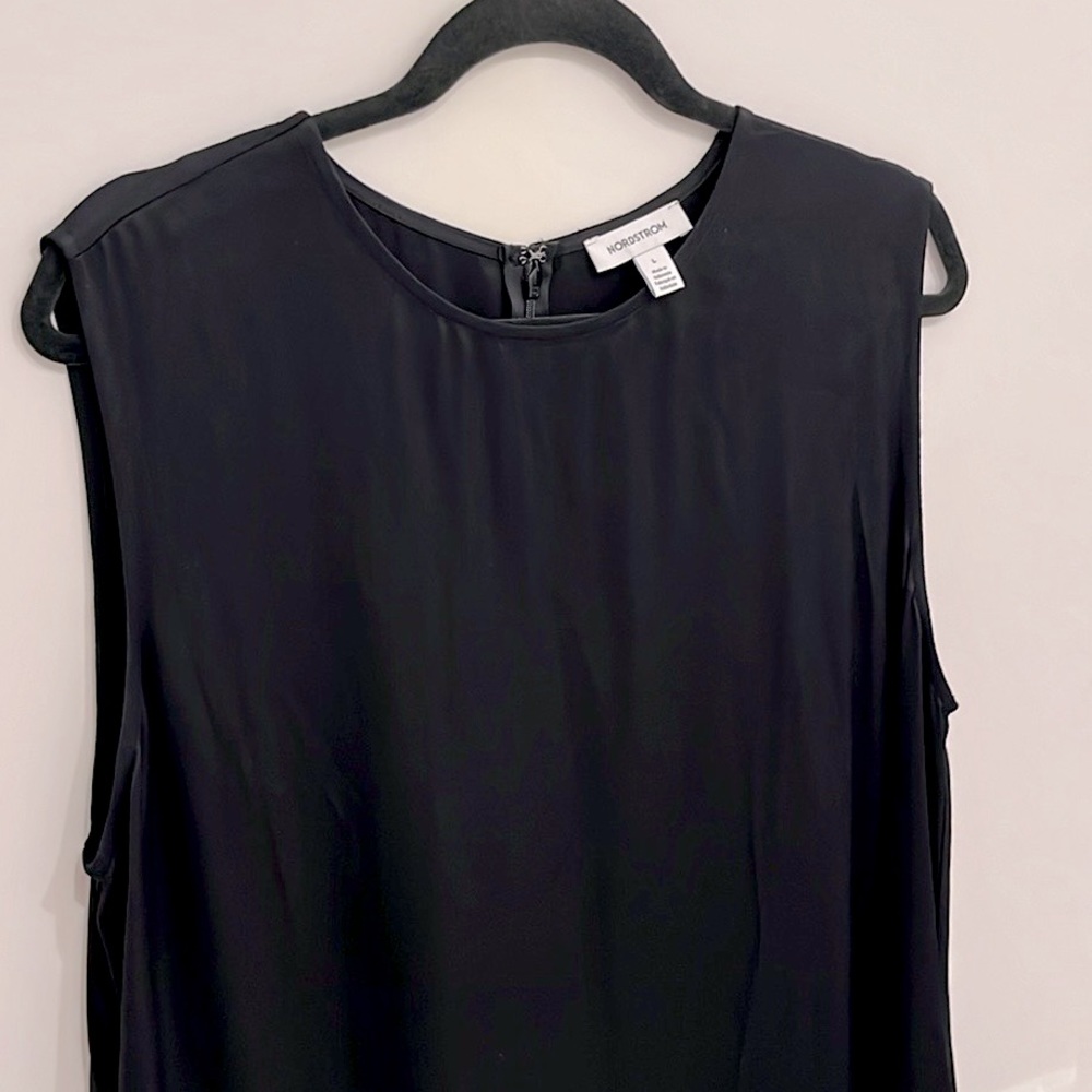 NWOT Silky Formal Black Maxi Dress